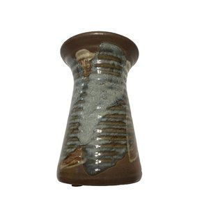 VTG Pottery Craft Robert Maxwell  Flower Vase Planter MCM Glazed USA Ribbed